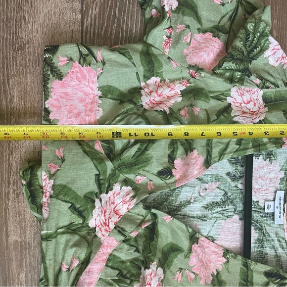 Final Price Agua Bendita x Target Linen Blend Floral Tropical Wrap Crop Top XXL - Picture 10 of 10